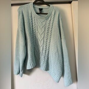 Rue21 Soft Blue Cable Knit Sweater